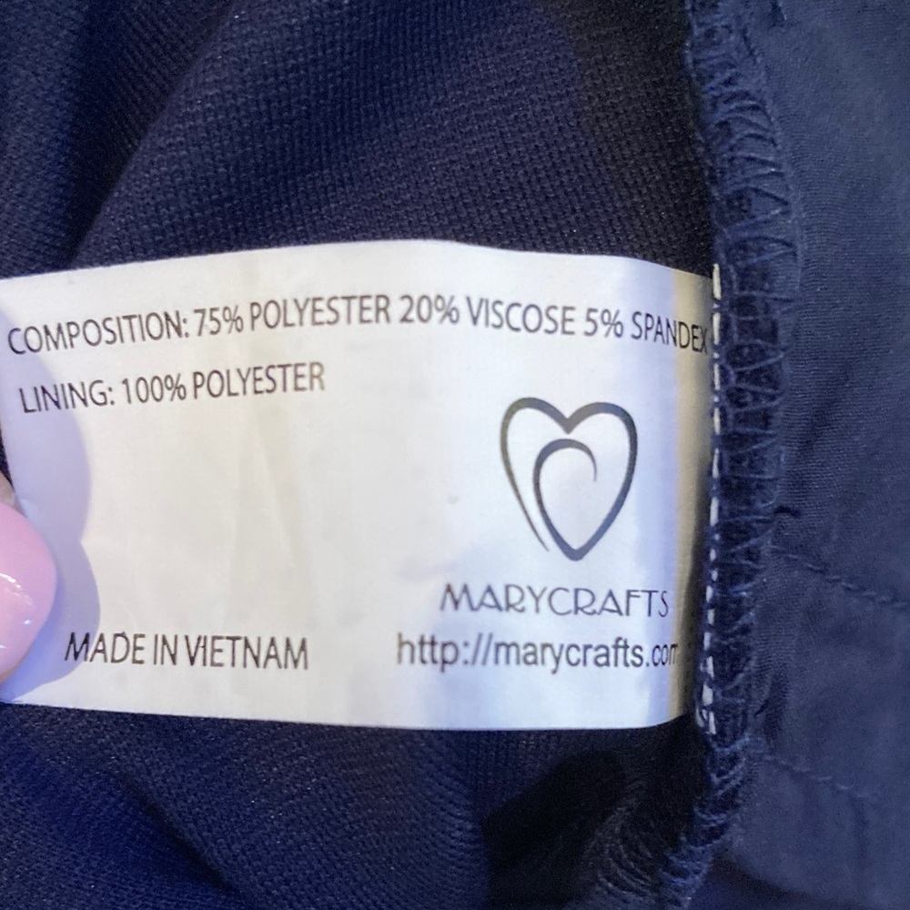NWT Marycrafts Navy Pants - Picture 6 of 6